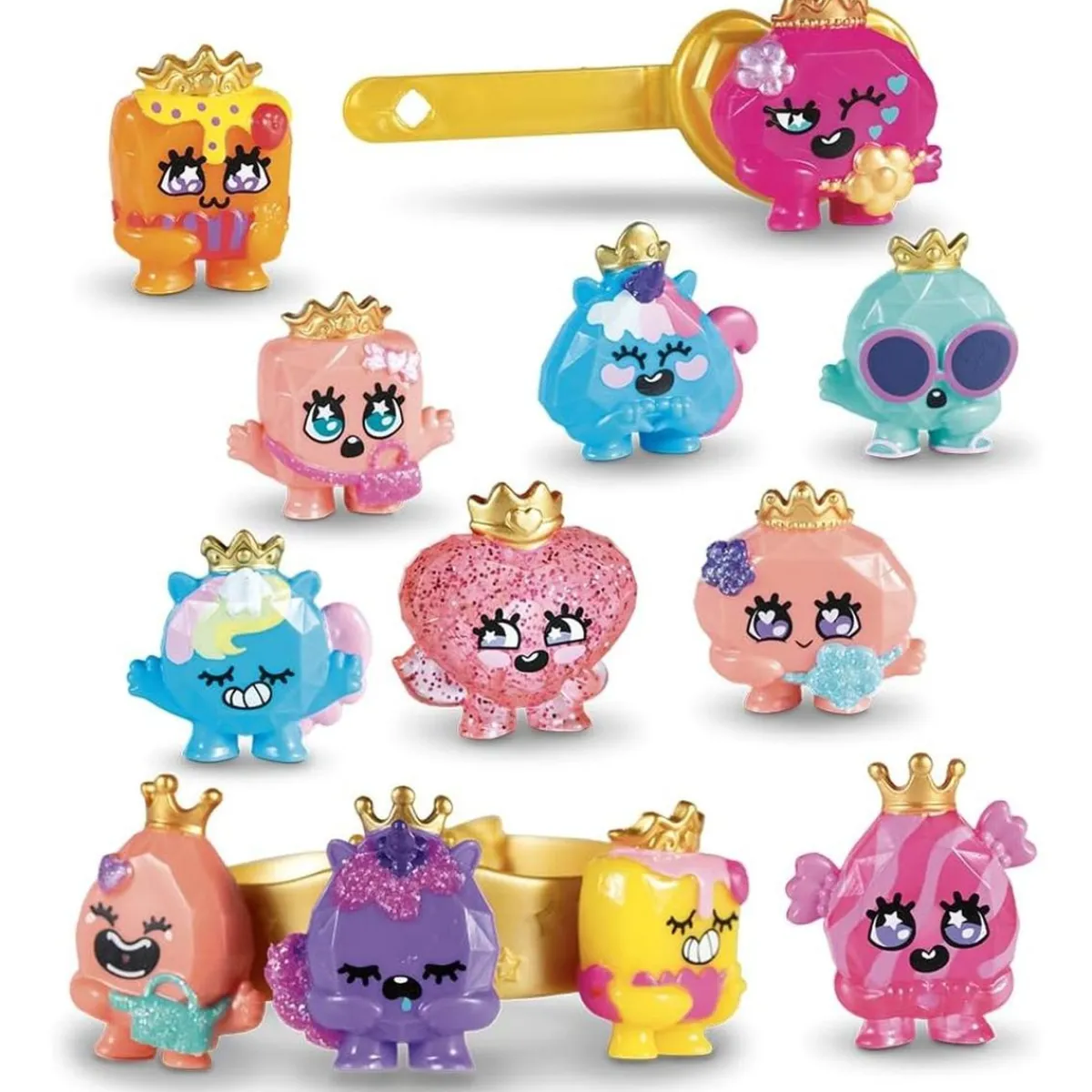 Outlet - Blíster promesa rosa, pack de 12 gemas para coleccionar, incluye joyas, pulsera y anillo, y una preciosa gema oculta rara para continuar tu colección (Varios modelos) ㅤ Coleccionables Y Mini Mundos