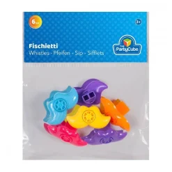 New Blister con 6 silbatos (varios colores) Artículos De Fiesta Y Regalos