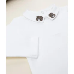 Body blanco con cuello bordado niño*Prenatal New