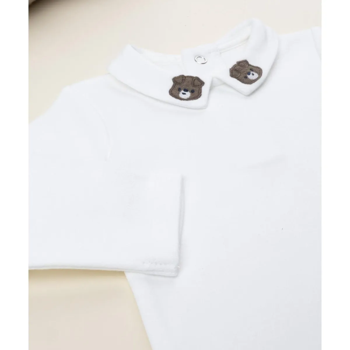 Body blanco con cuello bordado niño*Prenatal New