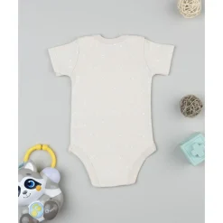 Body de bebé beige con flores estampadas*Prenatal Hot