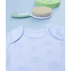 Body de bebé en algodón blanco con estampado de perritos*Prenatal Outlet