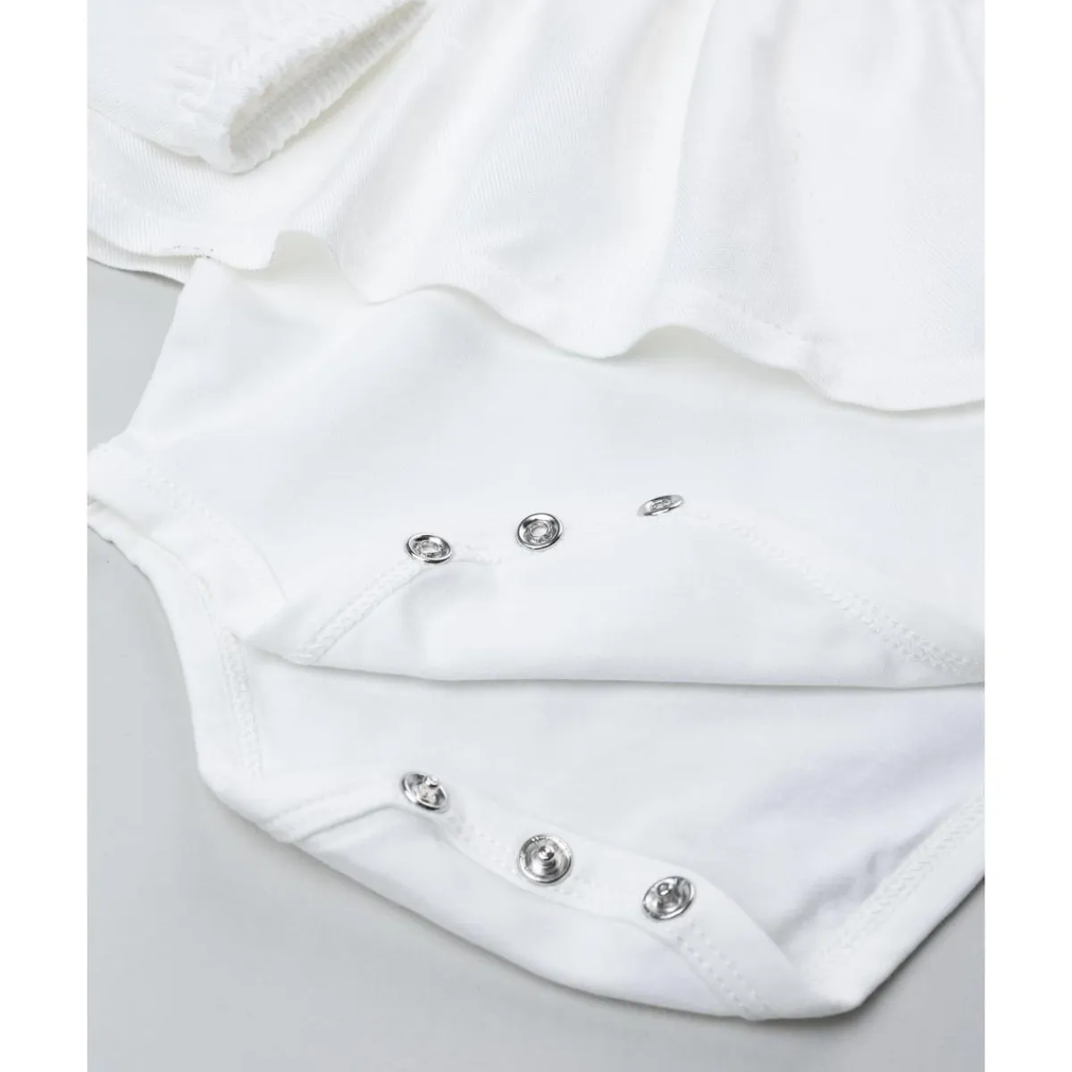 Body de niña blanco con cuello bordado*Prenatal Best