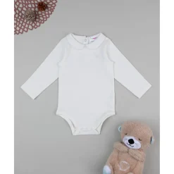 Discount Body de niña blanco de manga larga Niña·Bebé Niña 3-36 Meses|Bebé Niña 3-36 Meses·Bodies