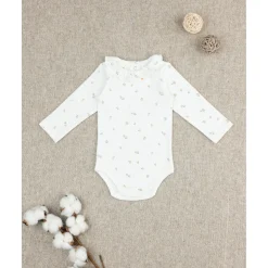Outlet Body niña blanco con estampado allover y cuello Ropa Y Accesorios·Bodies|Recién Nacido·Ropa Y Accesorios