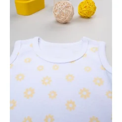 Outlet Body niña blanco margaritas amarillas Recién Nacido·Ropa Y Accesorios|Ropa Y Accesorios·Bodies