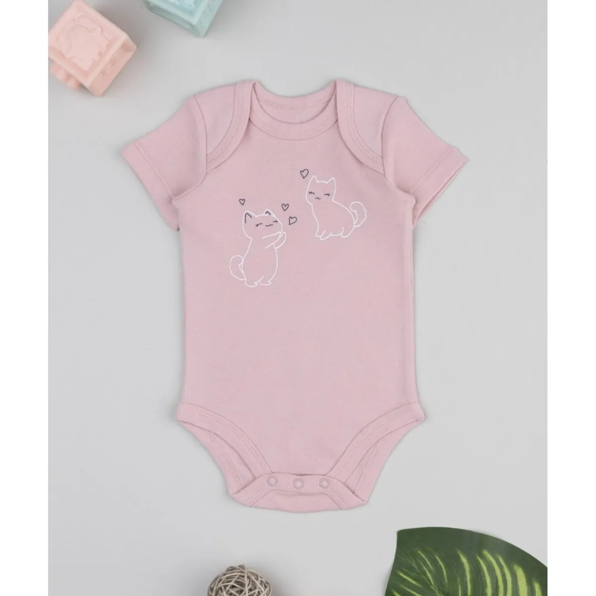 Clearance Body niña rosa con gatitos Ropa Y Accesorios·Bodies|Recién Nacido·Ropa Y Accesorios