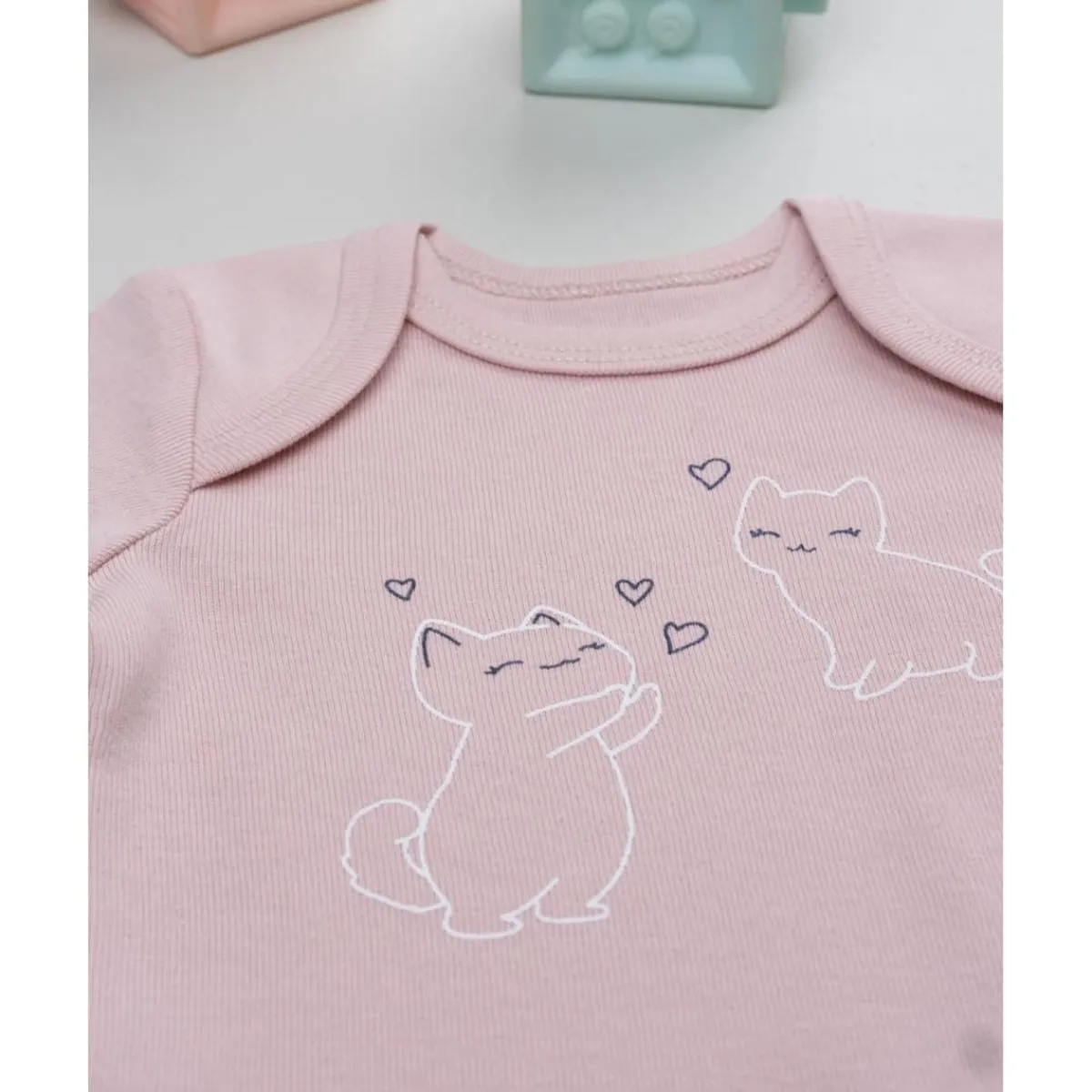 Clearance Body niña rosa con gatitos Ropa Y Accesorios·Bodies|Recién Nacido·Ropa Y Accesorios