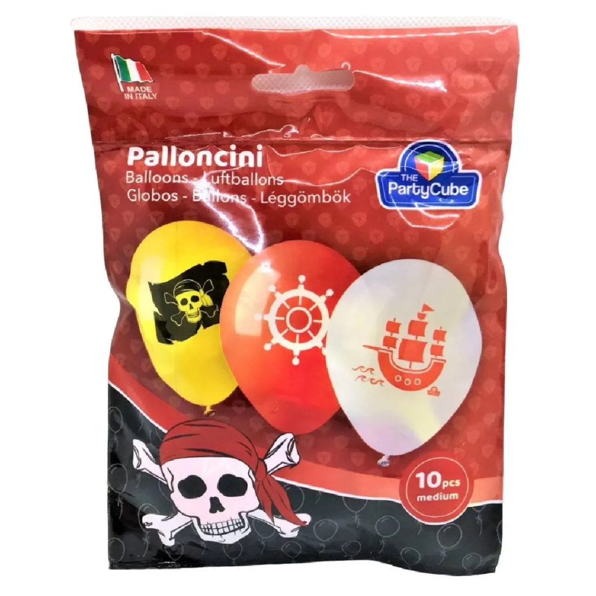 Bolsa con 10 globos medianos piratas*TOYS "R" US Clearance