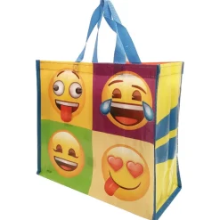Bolsa de rafia con mosaico de emojis*ECOBOLSA HISPANIA SL Discount