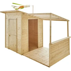 Best Cabaña infantil de madera con porche Santa Bárbara Casas