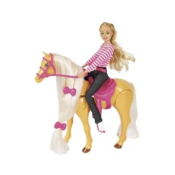 Caballo motorizado y su muñeca jinete*Qweenie Fashion New
