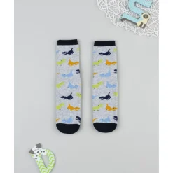 Calcetines antideslizantes niño gris/azul Dinosaurios Calzado Y Accesorios·Accesorios Y Complementos