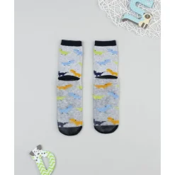 Calcetines antideslizantes niño gris/azul Dinosaurios Calzado Y Accesorios·Accesorios Y Complementos