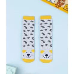 Calcetines antideslizantes gris/amarillo para niño*Prenatal Sale