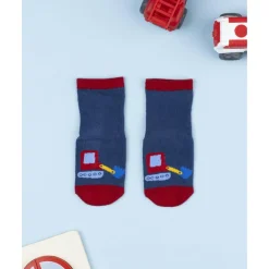 Online Calcetines antideslizantes niño azul con vehículos Calzado Y Accesorios·Accesorios Y Complementos