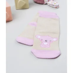 Calcetines antideslizantes niña beige/rosa koala*Prenatal Hot