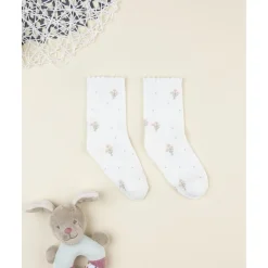 New Calcetines niña blancos con flores bordadas Calzado Y Accesorios·Accesorios Y Complementos
