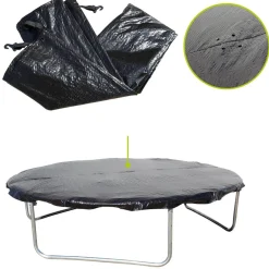 Hot Cama elástica exterior de 366 cm con red, escalera y refuerzo de protección Camas Elásticas