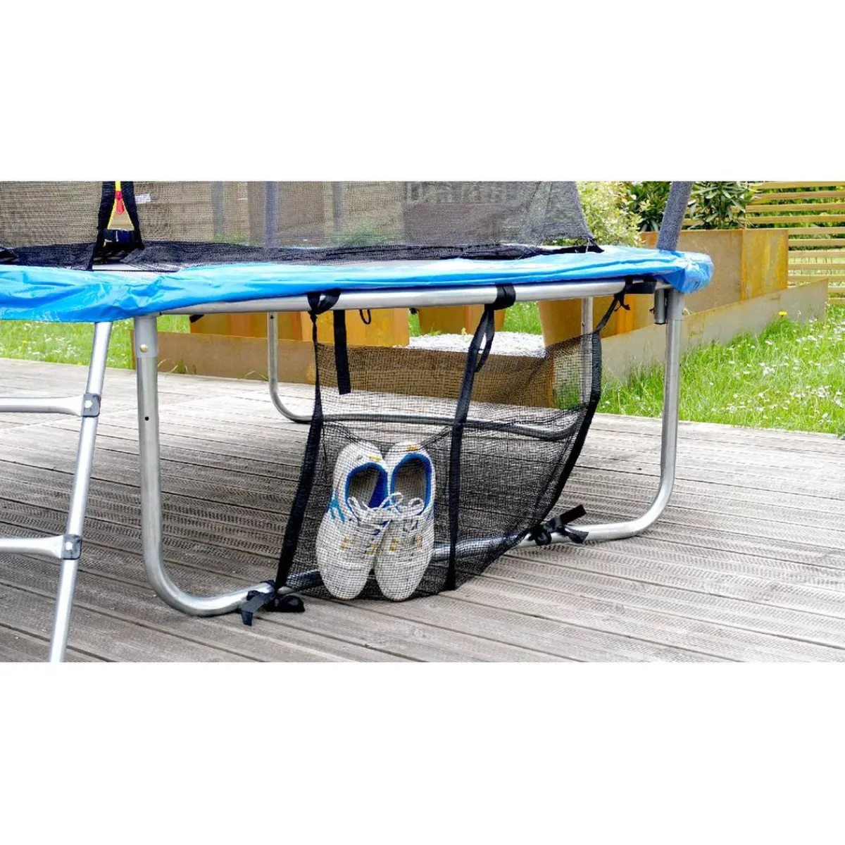 Hot Cama elástica exterior de 366 cm con red, escalera y refuerzo de protección Camas Elásticas