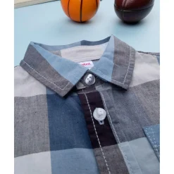 Hot Camisa a cuadros azul para niño Bebé Niño 3-36 Meses·Camisas Y Camisetas|Niño·Bebé Niño 3-36 Meses