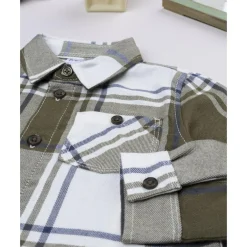 Camisa de niño de franela verde*Prenatal Best