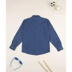 Hot Camisa niño en denim azul con bolsillos Niño·Niño 2-10 Años|Niño 2-10 Años·Camisas Y Camisetas