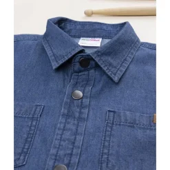 Hot Camisa niño en denim azul con bolsillos Niño·Niño 2-10 Años|Niño 2-10 Años·Camisas Y Camisetas