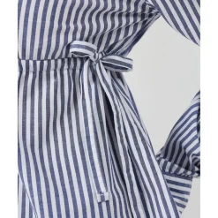 Camisa premamá de popelina a rayas azules y blancas*Prenatal Hot