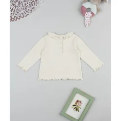 Camiseta bebé beige de canalé*Prenatal Discount