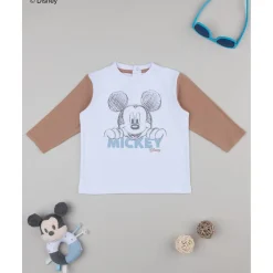 Camiseta blanca con Mickey Mouse para niño*Prenatal Best
