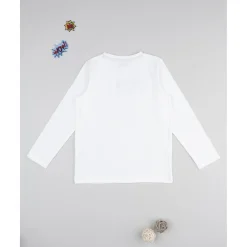 Camiseta blanca de manga larga Spiderman para niño*Prenatal Discount