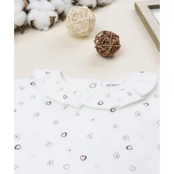 Outlet Camiseta blanca de niña con corazones y volantes Recién Nacido·Ropa Y Accesorios|Ropa Y Accesorios·Punto