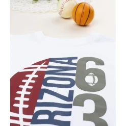 Camiseta blanca estampada para niño*Prenatal Online