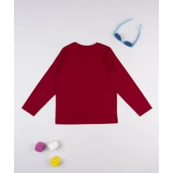 Discount Camiseta burdeos estampada para niño Niño·Niño 2-10 Años|Niño 2-10 Años·Camisas Y Camisetas