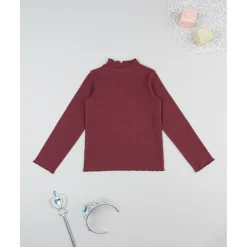 Best Camiseta cuello alto niña burdeos con hada Niña 2-10 Años·Camisas Y Camisetas|Niña·Niña 2-10 Años