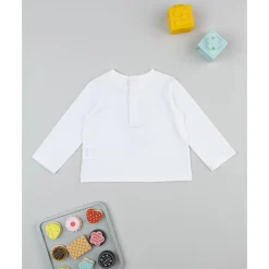 Camiseta de bebé blanca Little Friends*Prenatal Clearance