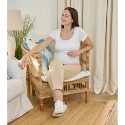 Camiseta de lactancia en algodón Blanco*Prenatal Sale