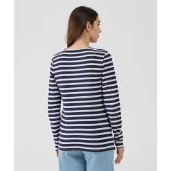 New Camiseta de lactancia estampada de rayas Moda·Camisetas|Premamá·Moda