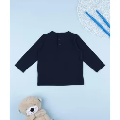 Camiseta de manga larga azul con estampado de perrito*Prenatal Sale