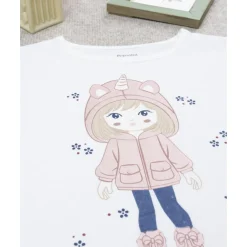 Best Camiseta de niña blanca con estampado de unicornio Niña·Niña 2-10 Años|Niña 2-10 Años·Camisas Y Camisetas