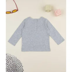 Camiseta de niña gris con estampado*Prenatal Discount