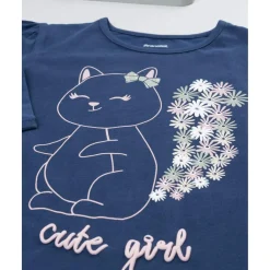 Online Camiseta niña azul con ardilla Niña 2-10 Años·Camisas Y Camisetas|Niña·Niña 2-10 Años