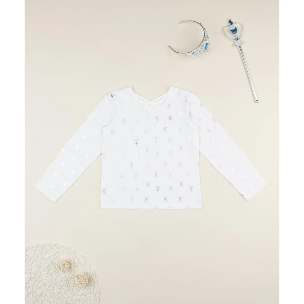 Camiseta niña blanca bailarinas allover*Prenatal Best