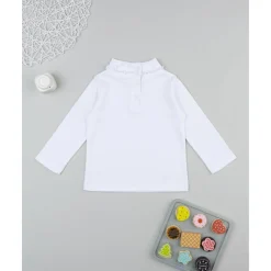 Best Camiseta niña blanca con cuello fruncido Niña·Bebé Niña 3-36 Meses|Bebé Niña 3-36 Meses·Camisas Y Camisetas