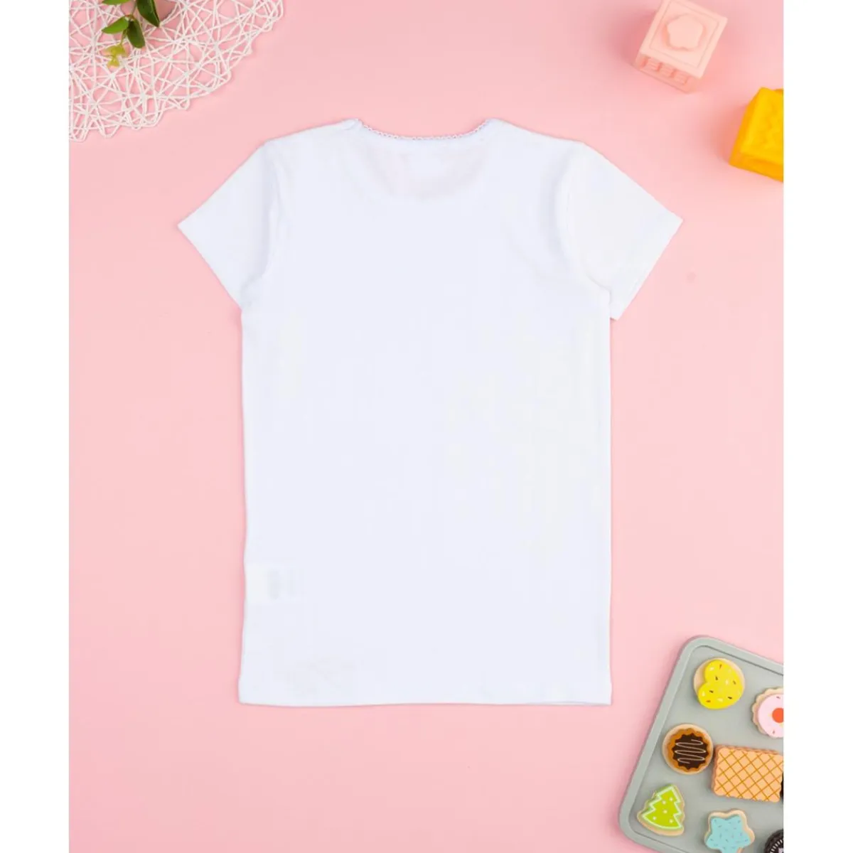 Camiseta niña blanca con estampado de cerezas*Prenatal Online