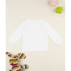 Online Camiseta niña blanca con estampado Niña·Bebé Niña 3-36 Meses|Bebé Niña 3-36 Meses·Camisas Y Camisetas