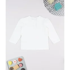 Camiseta niña blanca con gatito*Prenatal Outlet