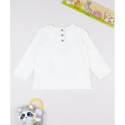 Camiseta niña blanca con zorrito*Prenatal New