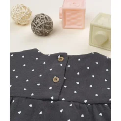 Camiseta niña gris con corazones*Prenatal Hot